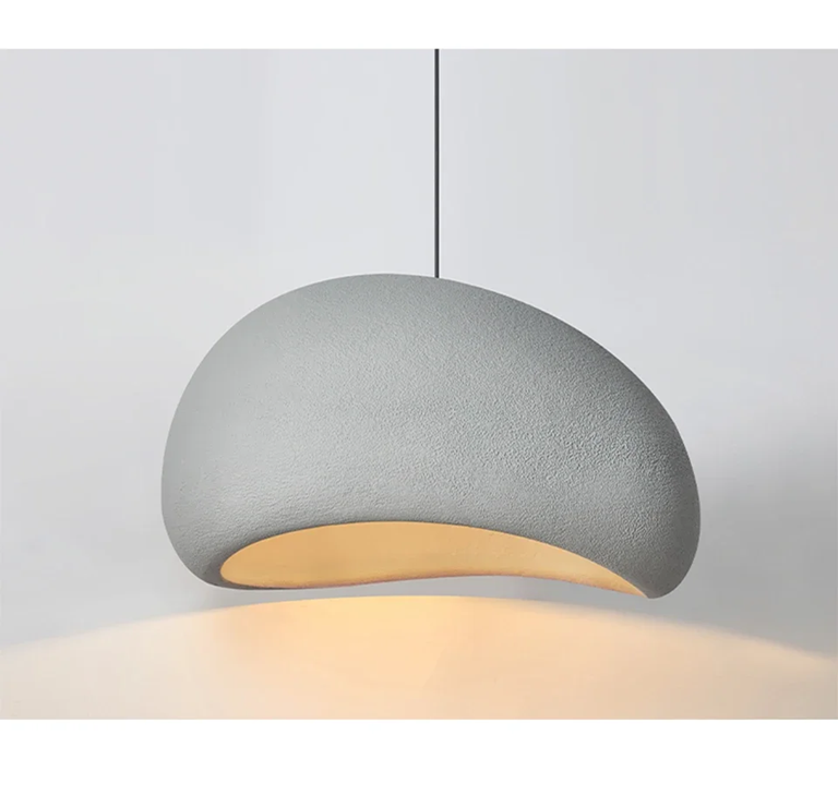 Modern Resin Pendant Light – Wabi Sabi Design