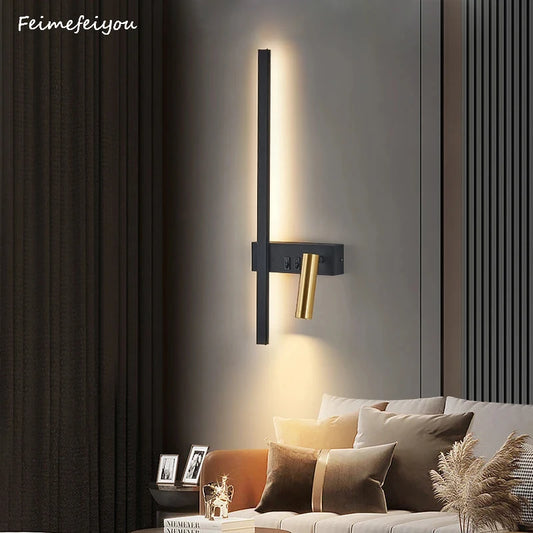 Modern  Wall Sconce LED Aluminum  for Bedroom or Living Room