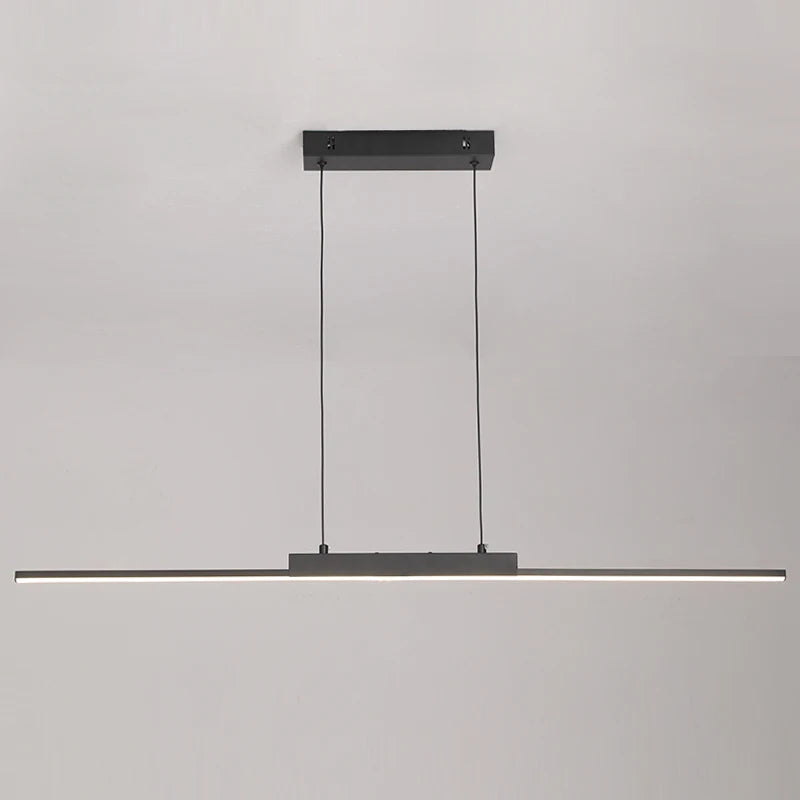 Minimalist Long LED Pendant Light for Dining Room & Kitchen