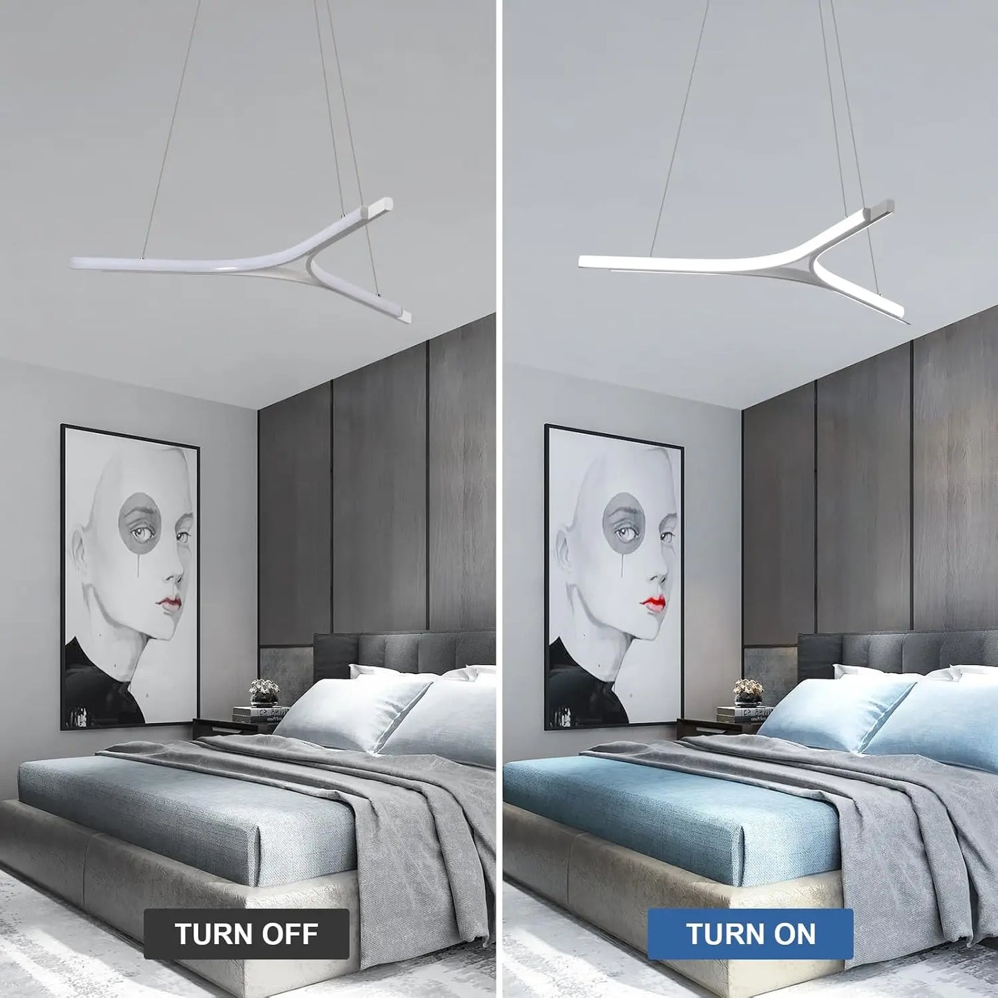 30W Modern Chandelier – Adjustable Ceiling Lamp