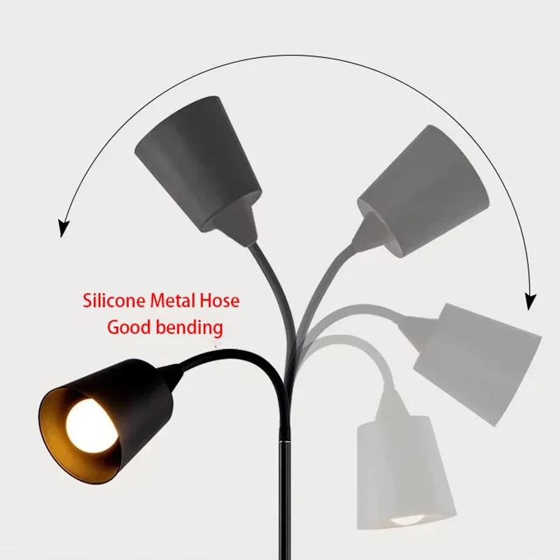 Modern Adjustable LED Floor Lamp – E27 Socket