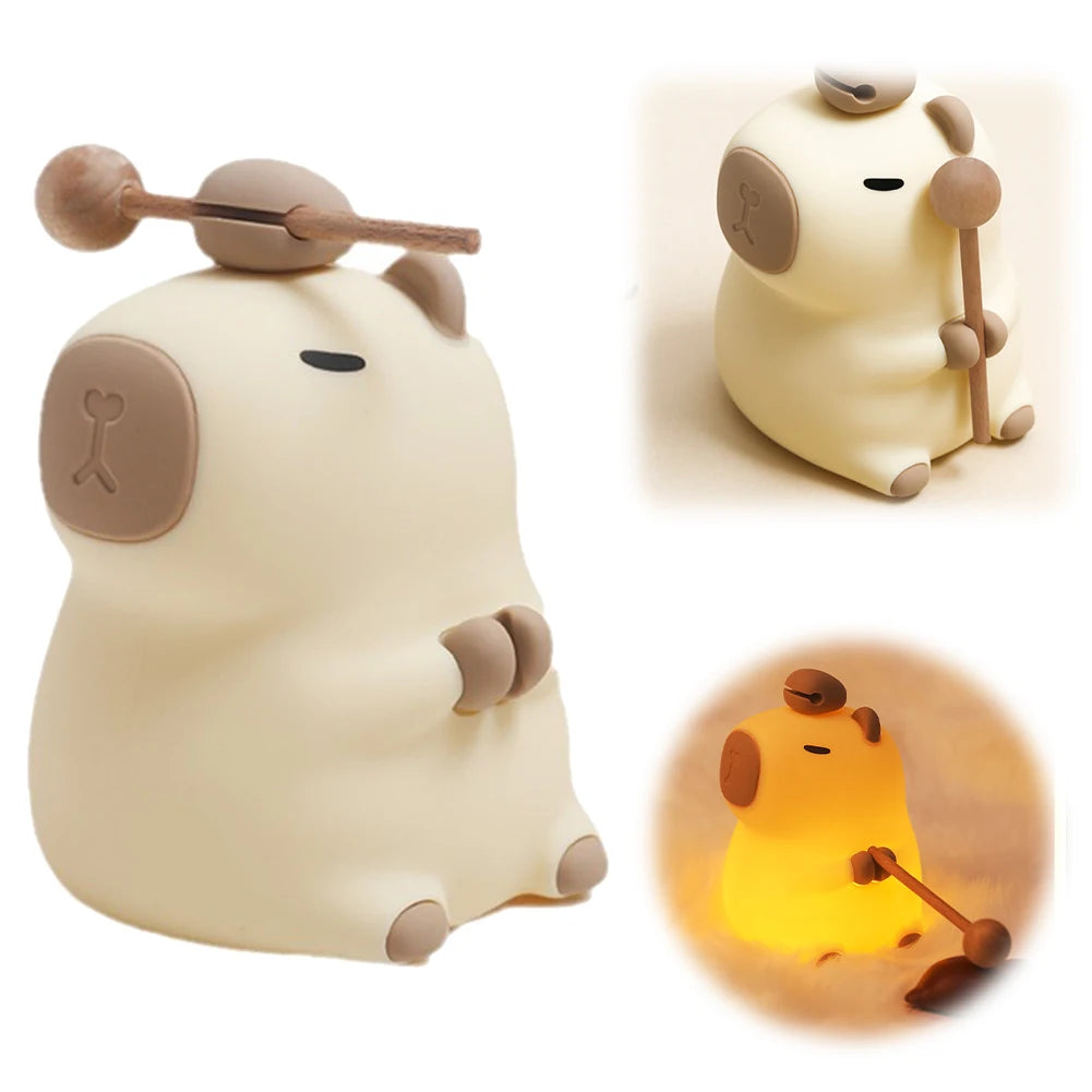Cute Capybara LED Night Lamp for Kids