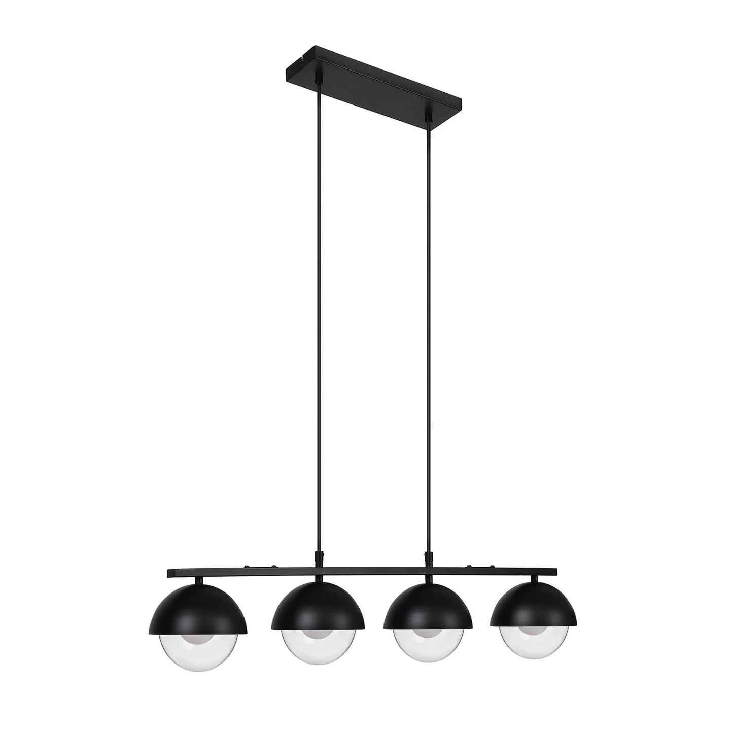 Modern Globe Pendant Light – 4-Light Adjustable Chandelier
