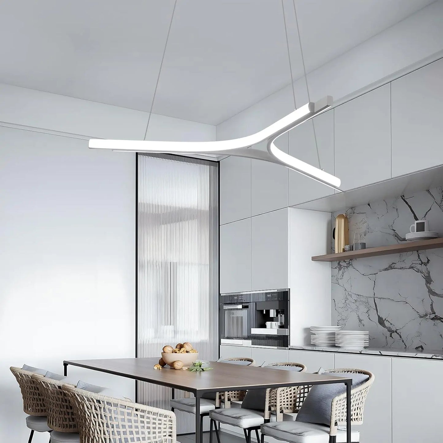 30W Modern Chandelier – Adjustable Ceiling Lamp