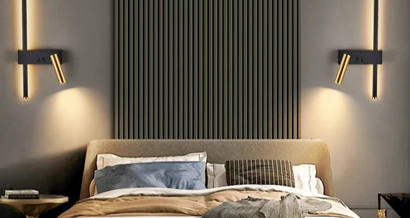 Modern Wall Sconce LED Aluminum for Bedroom or Living Room