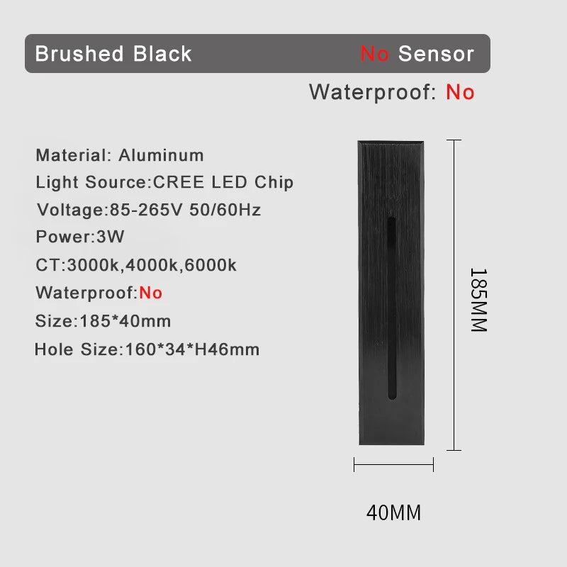 SANDIY Wall Lamp for Hallways & Bedrooms with Motion Sensor