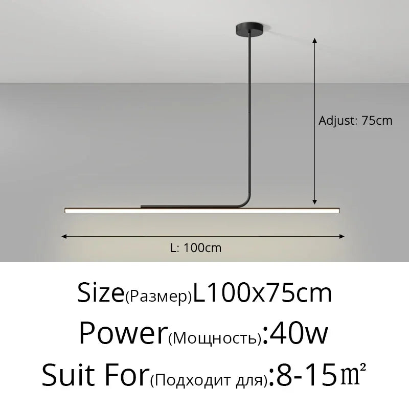 Nordic Minimalist LED Pendant Light – Hanging Wire Lamp