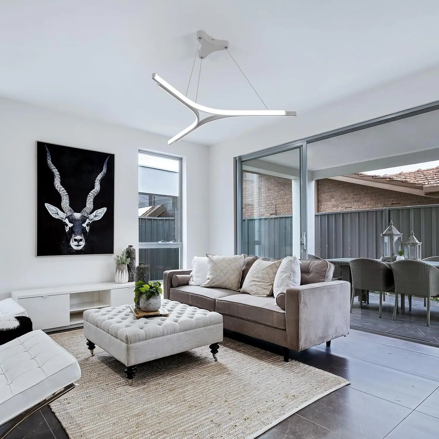 30W Modern Chandelier – Adjustable Ceiling Lamp