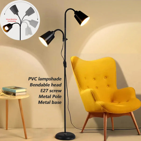 Modern Adjustable LED Floor Lamp – E27 Socket