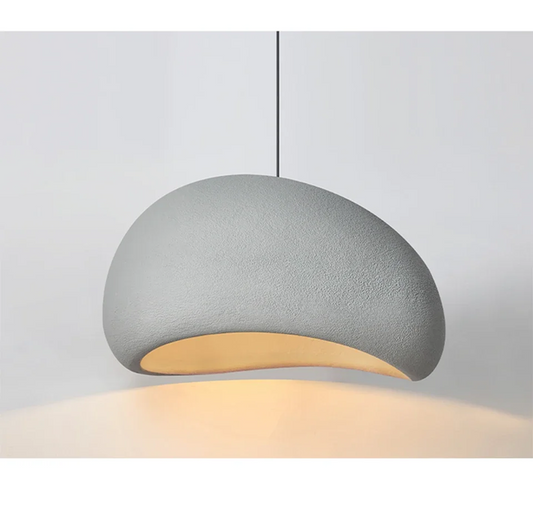 Modern Resin Pendant Light – Wabi Sabi Design