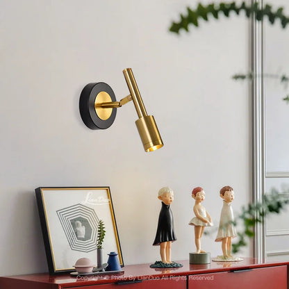 Retro Style Nordic Rotatable Wall Lamps KINLAMS Minimalist Fixture