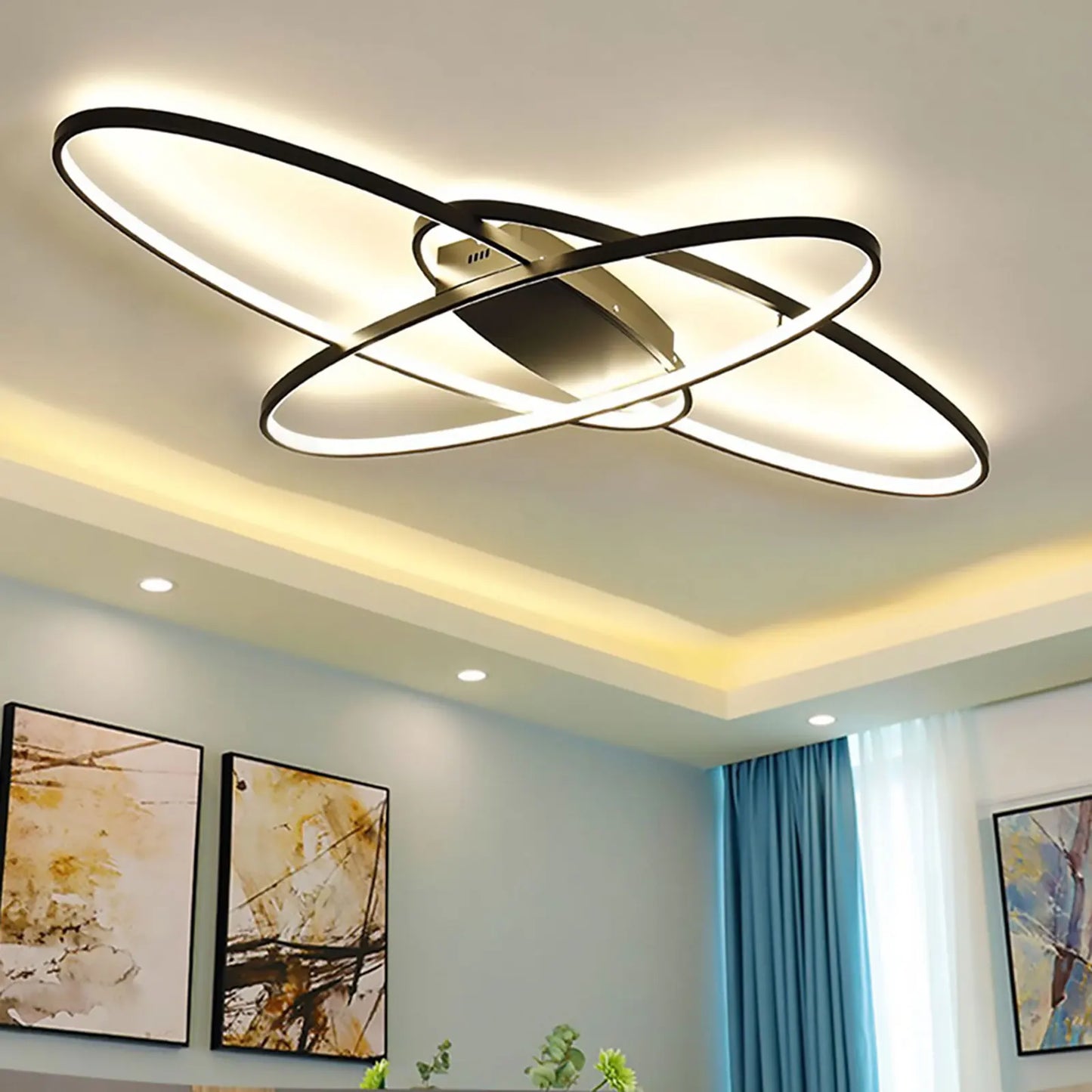 Modern Geometric LED Ceiling Light 70W