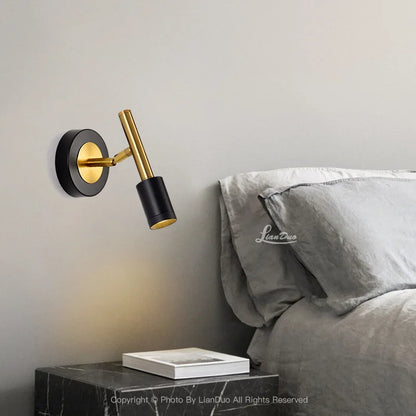 Retro Style Nordic Rotatable Wall Lamps KINLAMS Minimalist Fixture