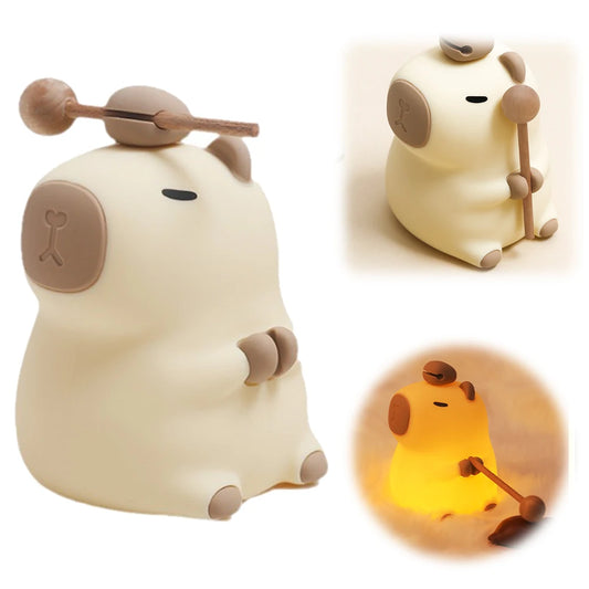 Cute Capybara LED Night Lamp for Kids