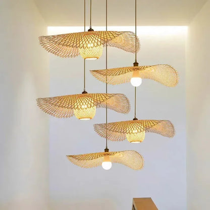 Vintage Handmade rattan pendant lamp