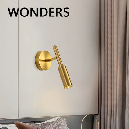 Retro Style Nordic Rotatable Wall Lamps KINLAMS Minimalist Fixture