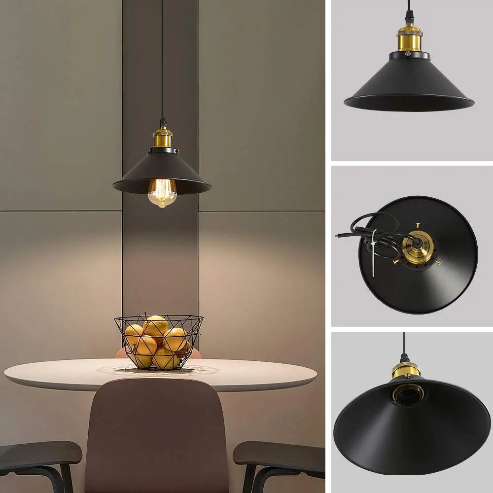 Industrial Edison 3-Light Iron Chandelier