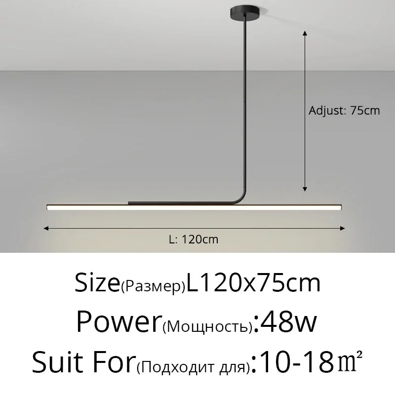 Nordic Minimalist LED Pendant Light – Hanging Wire Lamp