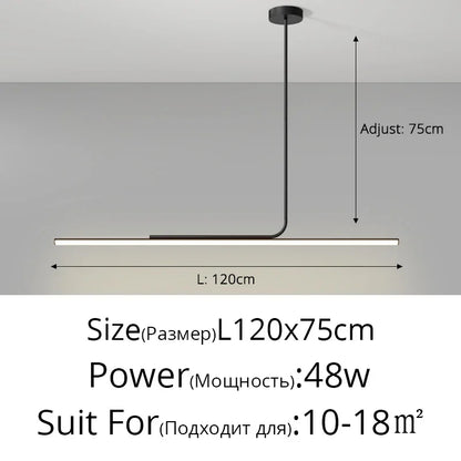 Nordic Minimalist LED Pendant Light – Hanging Wire Lamp