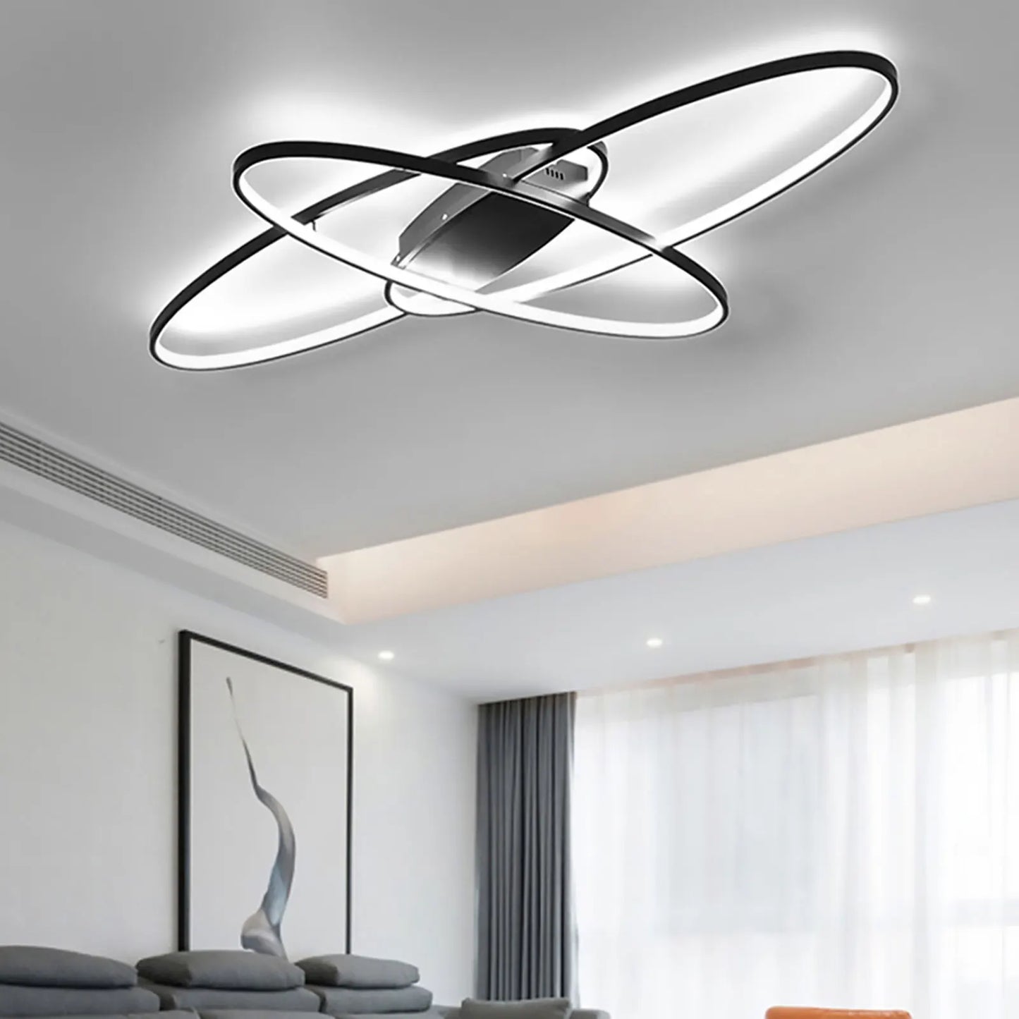 Modern Geometric LED Ceiling Light 70W
