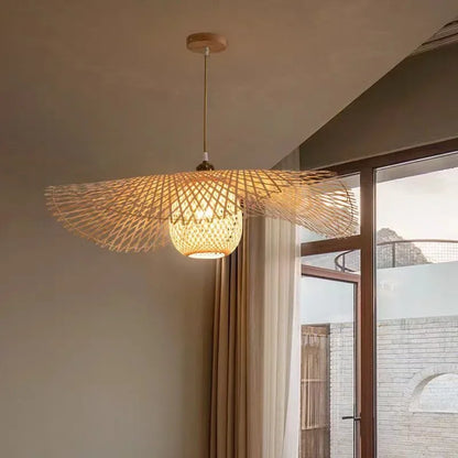 Vintage Handmade rattan pendant lamp