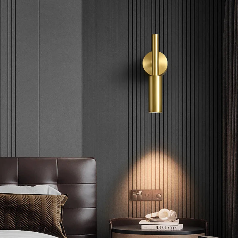 Retro Style Nordic Rotatable Wall Lamps KINLAMS Minimalist Fixture
