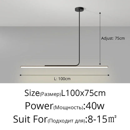 Nordic Minimalist LED Pendant Light – Hanging Wire Lamp