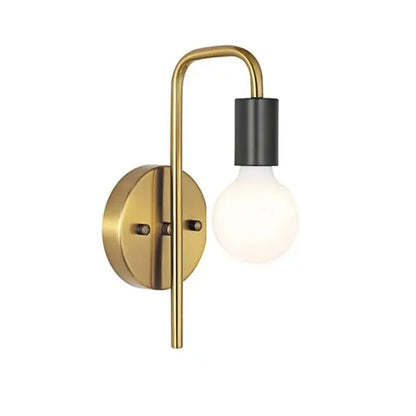 Vintage Black & Gold Wall Lamp -E27