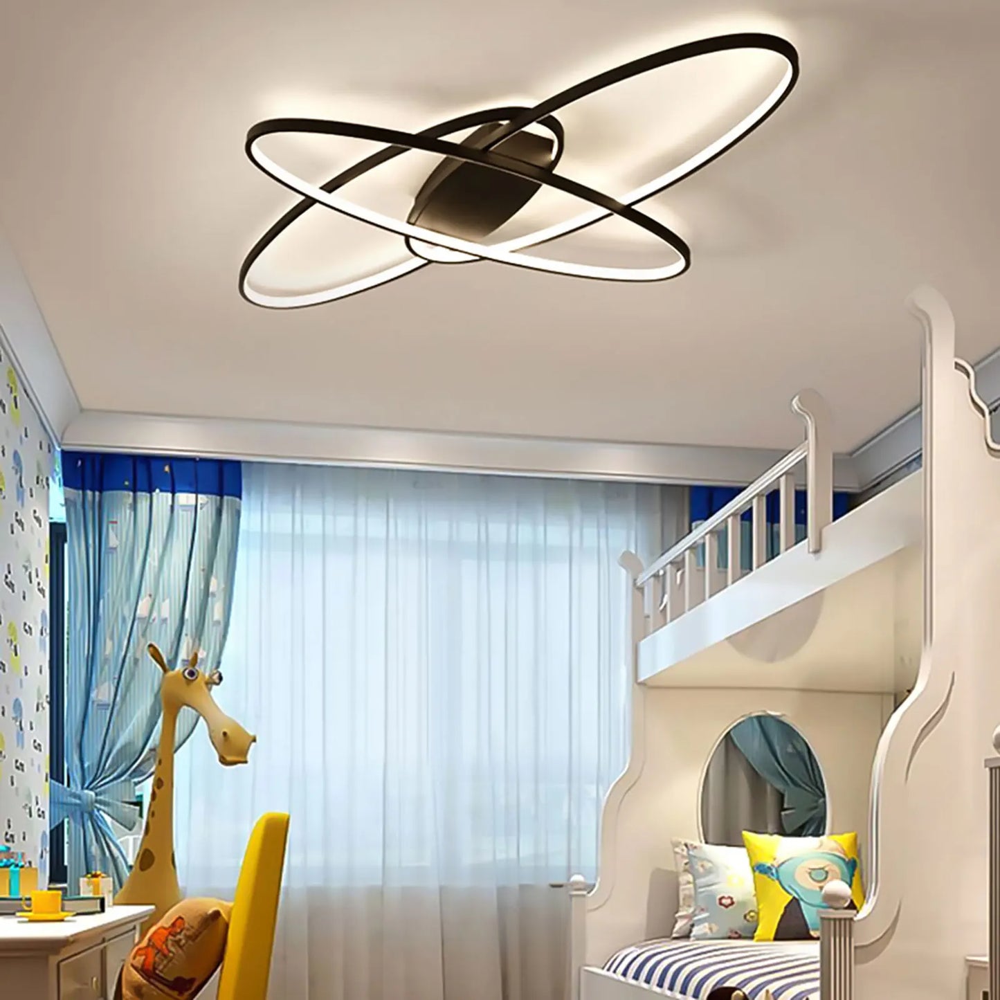Modern Geometric LED Ceiling Light 70W