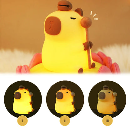 Cute Capybara LED Night Lamp for Kids